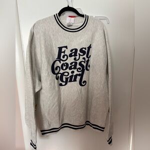 East Coast Girl Champion Barstool Sports Sweatshirt NWT SZ XL